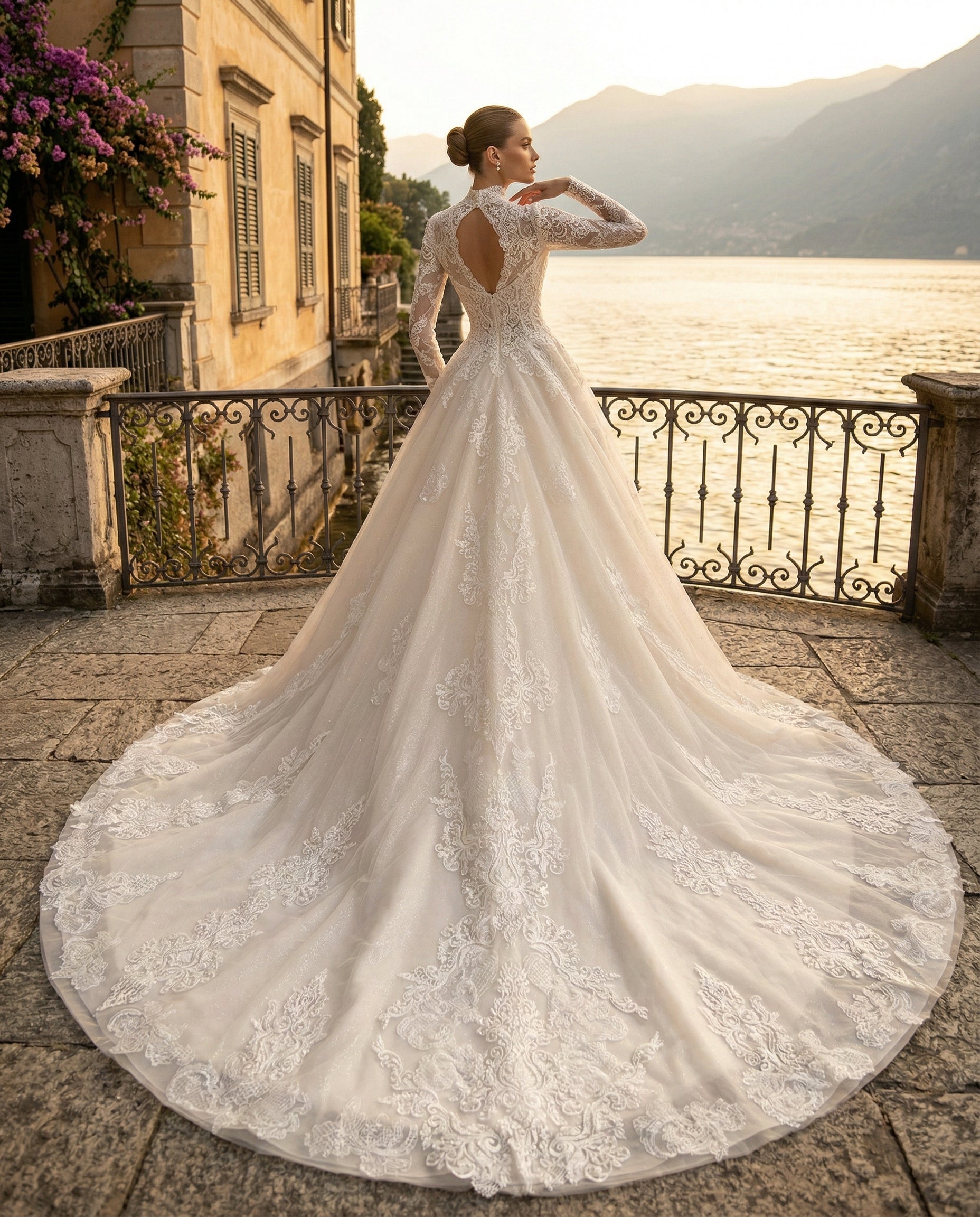 Abito da Sposa Modello Principessa in Tulle e Pizzo – MARA RAMIREZ - -MODELLO SPR 290