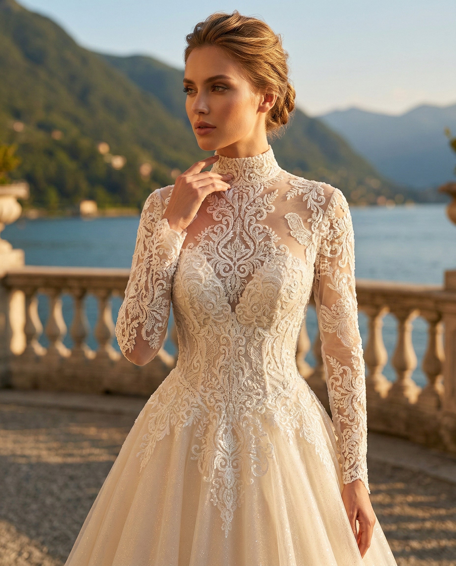 Abito da Sposa Modello Principessa in Tulle e Pizzo – MARA RAMIREZ - -MODELLO SPR 290